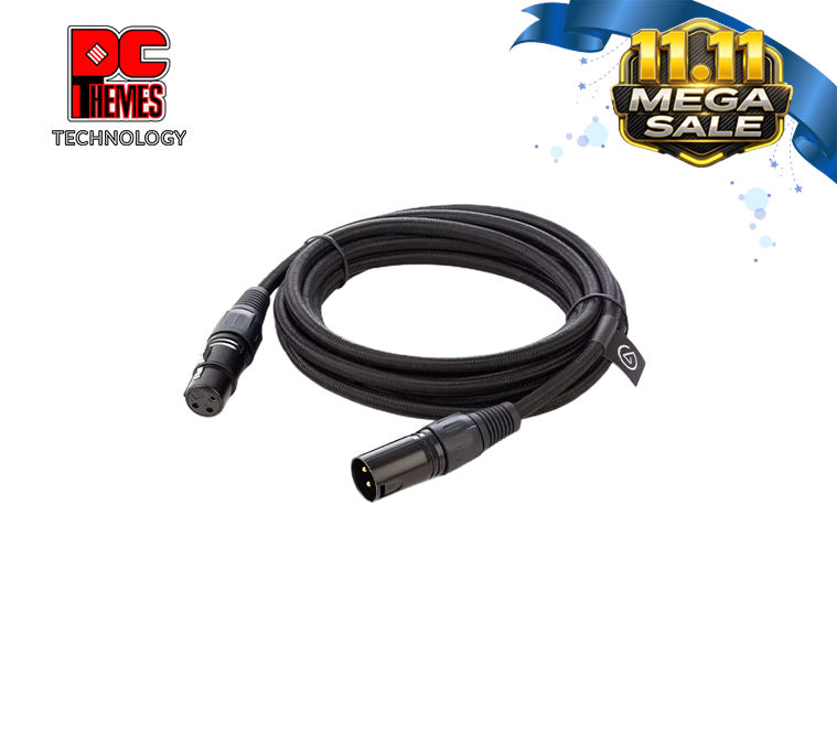 Elgato XLR Microphone Cable - Shield Microphone Cable, for Mic & Balanced Analog Line Levels, 3M