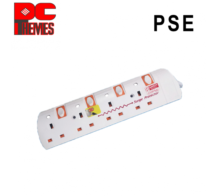 PSE 4-Outlet 3M Extension Socket