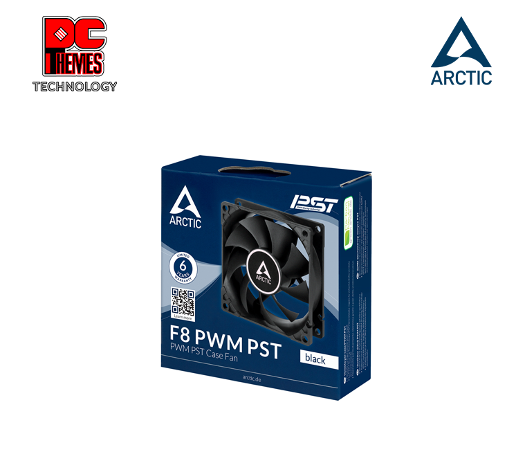 ARCTIC F8 PWM PST 80 mm PWM Fan with Cable Splitter (Black)