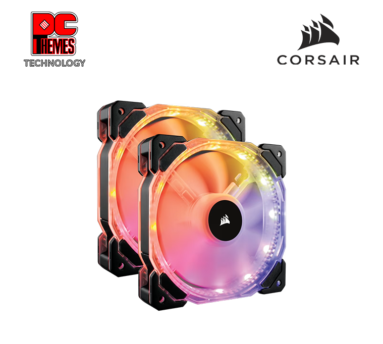 HD140 RGB LED High Performance 140mm PWM Fan — Twin Pack with Controller