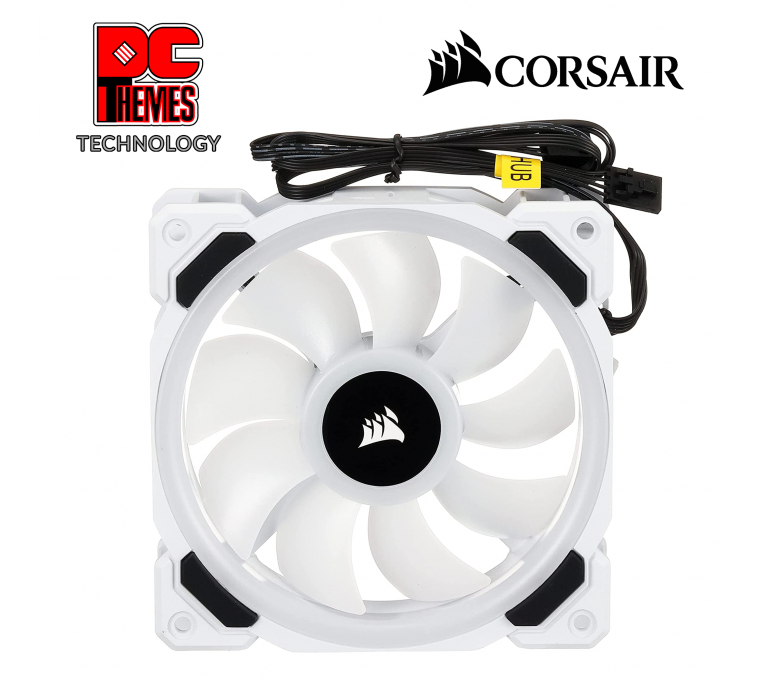 CORSAIR LL120 RGB 120mm Dual Light Loop White RGB LED PWM Case Fan - Single Pack