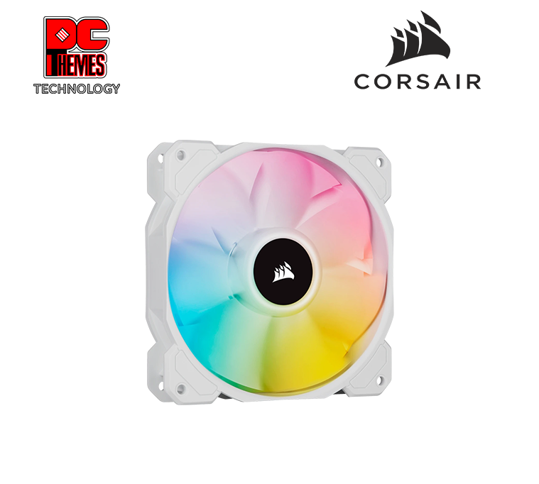 CORSAIR iCUE SP120 White RGB ELITE Performance 120mm PWM Case Fan - Single Pack