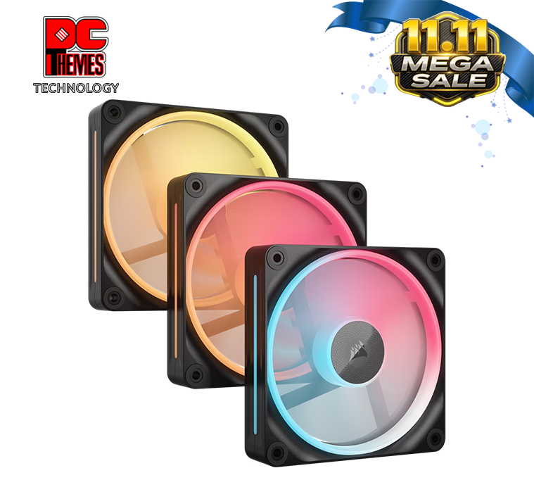 CORSAIR iCUE LINK LX120-R RGB 120mm PWM Reverse Fan Triple Pack