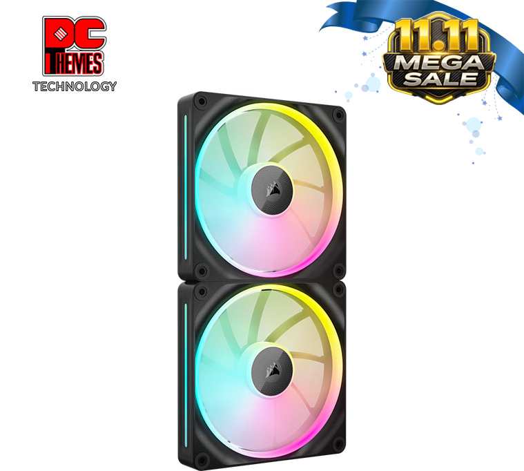 CORSAIR iCUE LINK LX140 RGB 140mm PWM Fan Dual Pack