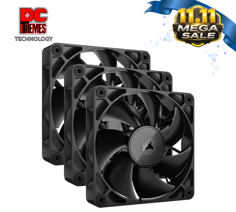 CORSAIR iCUE LINK RX120 120mm PWM Fan Starter Kit, Triple Fan
