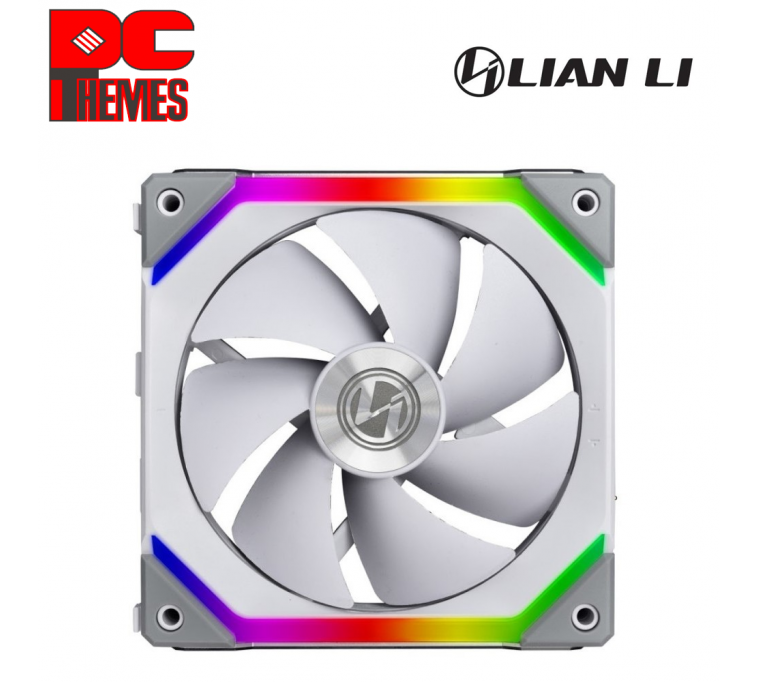 LIAN LI Uni Fan SL140 RGB Revolutionary Daisy-Chain A-RGB Single Fan - [White]