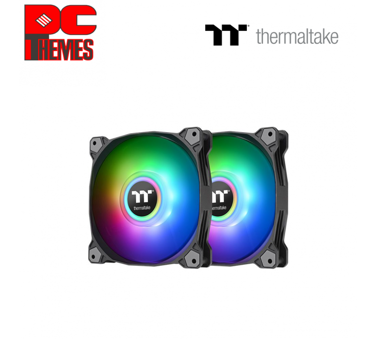 THERMALTAKE Pure Duo 12 A-RGB Sync Radiator Dual Fan, with Controller - [Black]