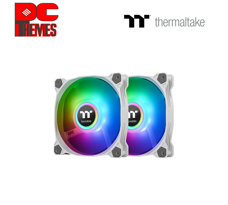 THERMALTAKE Pure Duo 12 A-RGB Sync Radiator Dual Fan, with Controller - [White]
