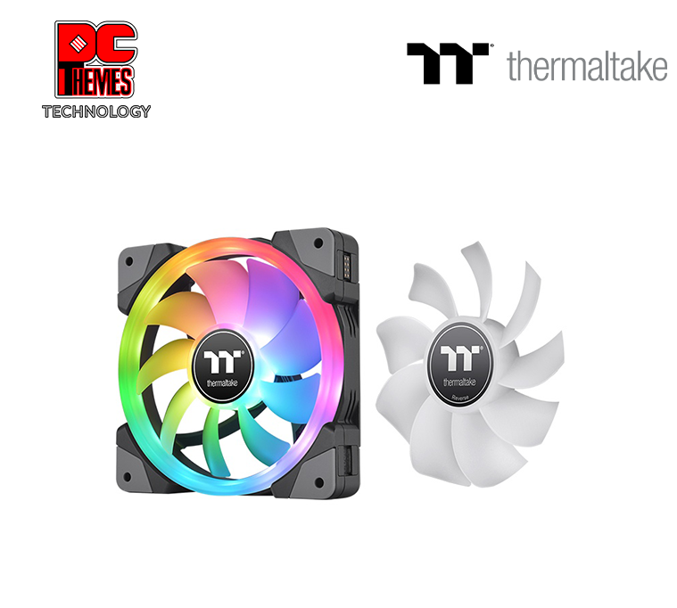 THERMALTAKE SWAFAN EX14 RGB PC Cooling Fan TT Premium Edition (3-Fan Pack) - Black