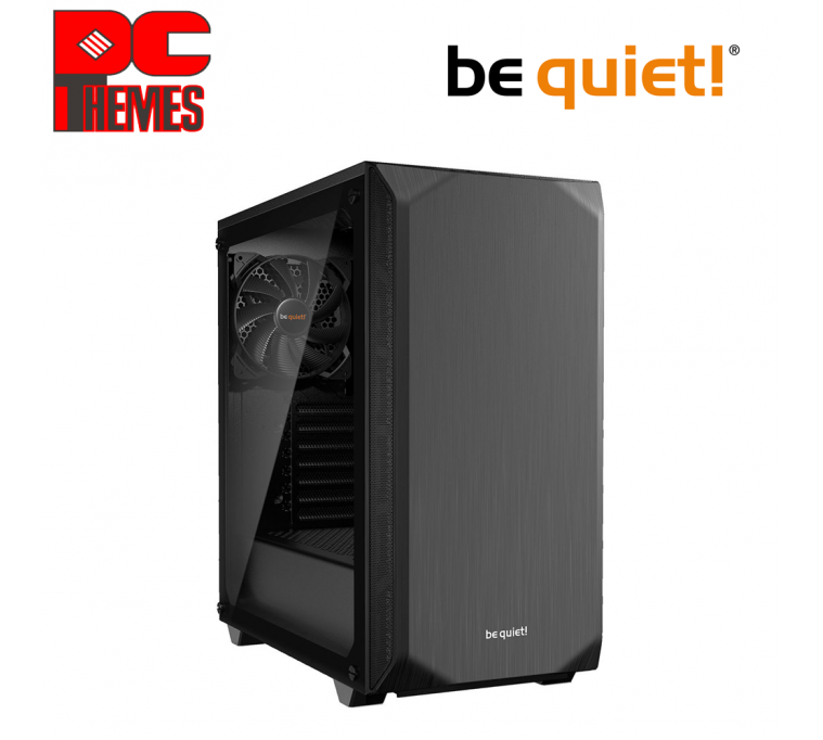 BEQUIET Pure Base 500 Tempered Glass Casing - [Black]