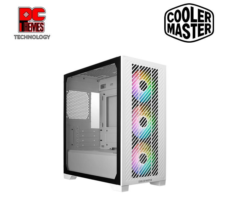 COOLER MASTER Elite 301 Argb TG M-atx Casing - White