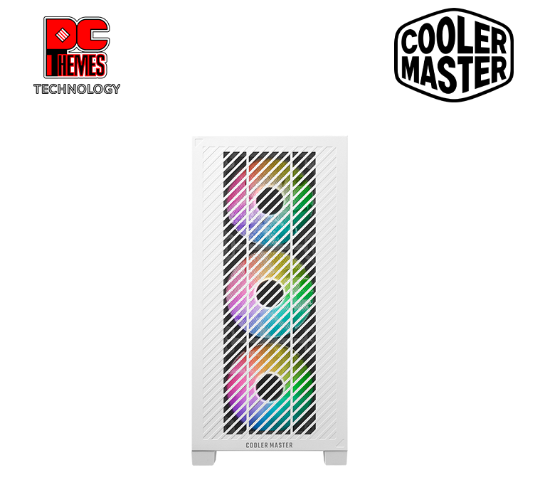 COOLER MASTER Elite 301 Argb TG M-atx Casing - White