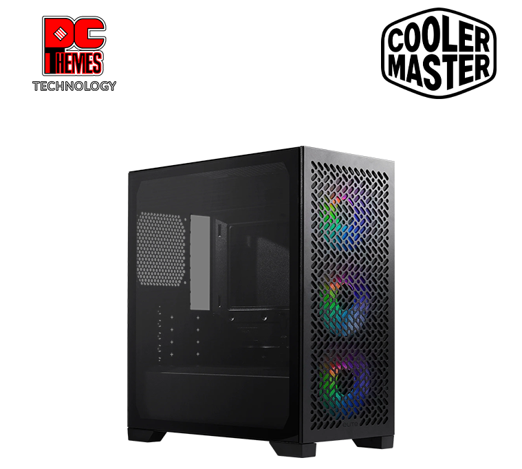 COOLER MASTER Elite 302 Argb TG M-atx Casing - Black
