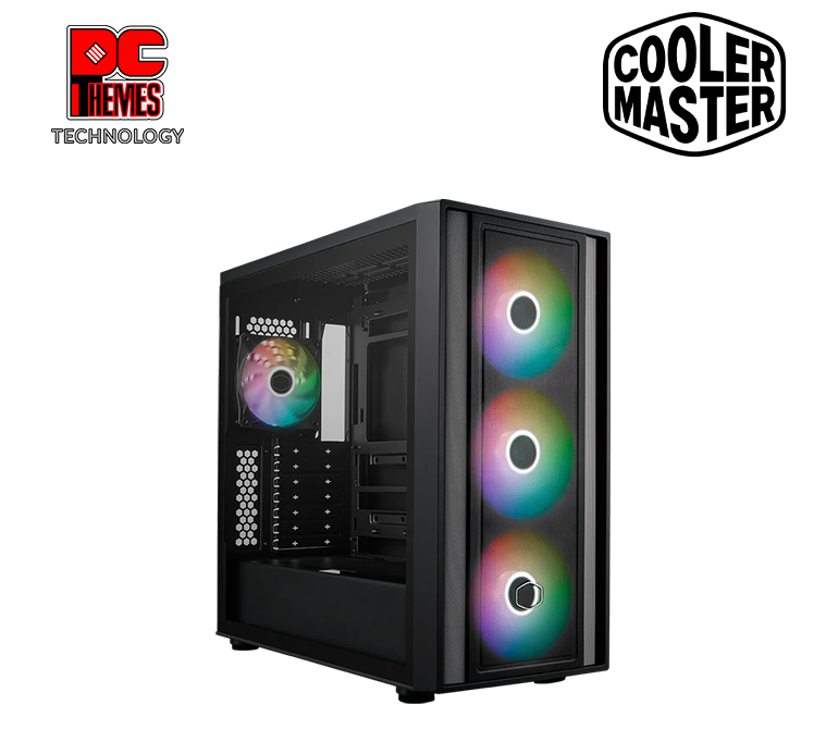 COOLER MASTER MasterBox 600 ARGB ATX Tempered Glass Casing - Black