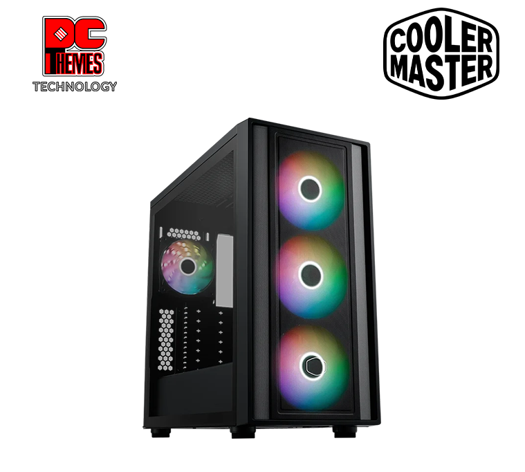 COOLER MASTER MasterBox 600 ARGB ATX Tempered Glass Casing - Black