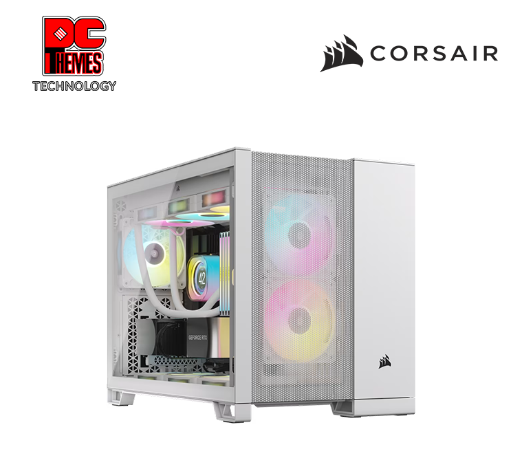 CORSAIR 2500D AIRFLOW Mid-Tower Dual Chamber PC Casing - White