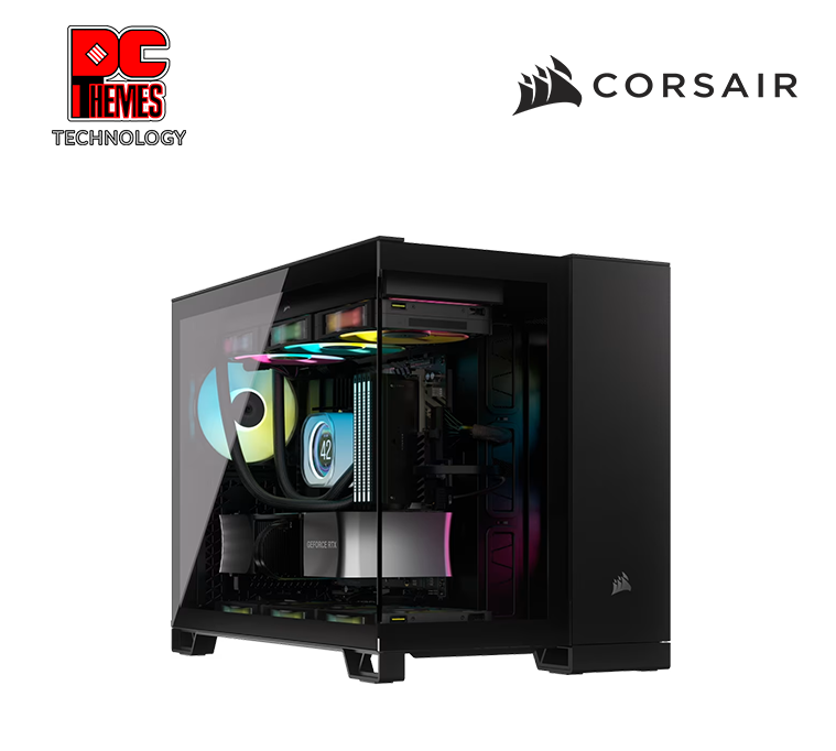 CORSAIR 2500X Mid-Tower Dual Chamber PC Casing - Black