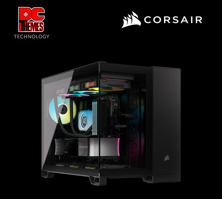 CORSAIR 2500X Mid-Tower Dual Chamber PC Casing - Black