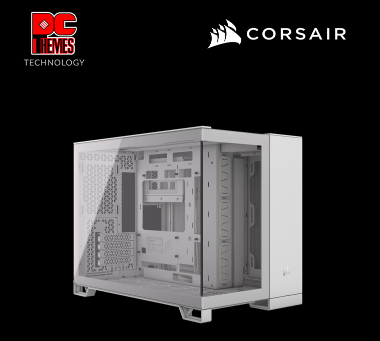 CORSAIR 2500X Mid-Tower Dual Chamber PC Casing - White