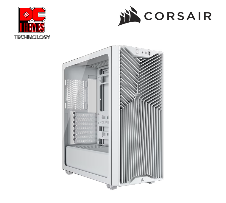 CORSAIR 3200D RS Mid-Tower PC Case, White