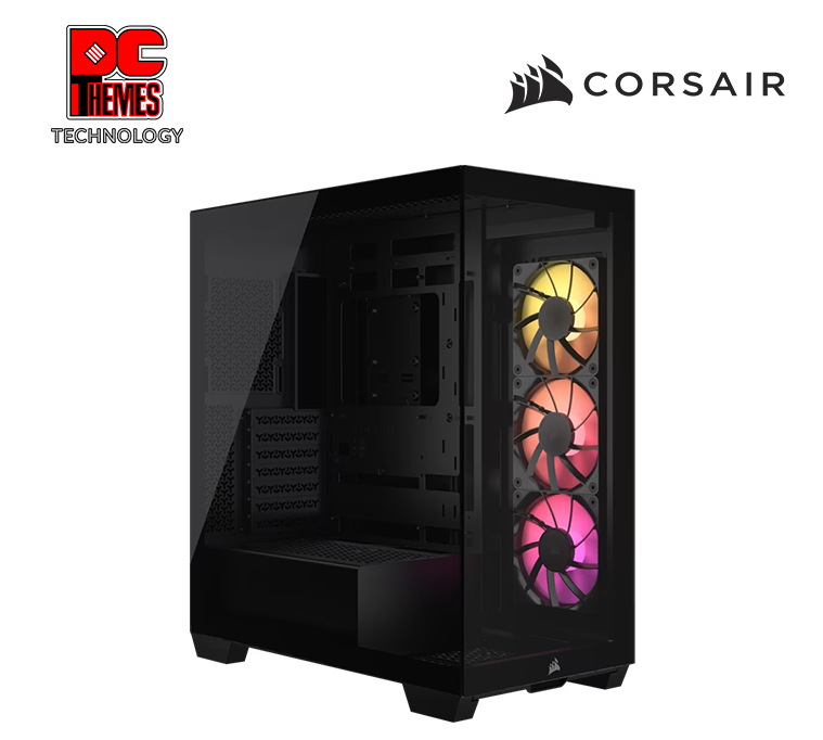CORSAIR 3500X RGB Tempered Glass Mid-Tower PC Casing - Black