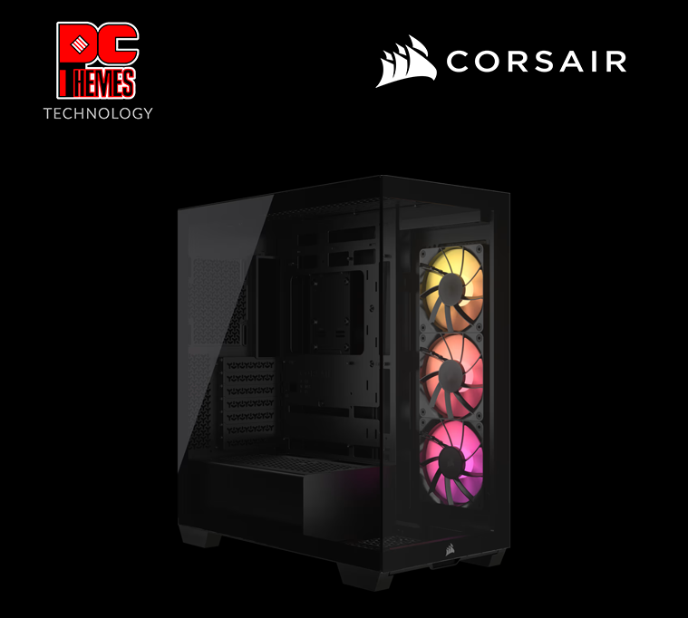 CORSAIR 3500X ARGB Mid-Tower PC Casing - Black