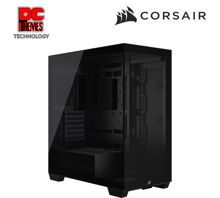 CORSAIR 3500X Tempered Glass Micro ATX, Black
