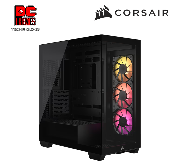 CORSAIR 3500X RGB Tempered Glass Micro ATX , Black