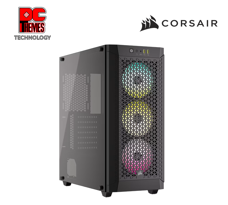 CORSAIR 480T RGB Airflow Tempered Glass Mid-Tower Casing - Black