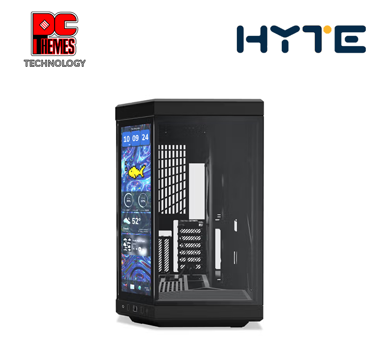 HYTE Y70 TG Touch Infinite Dual Chamber Mid-Tower Casing - Pitch Black