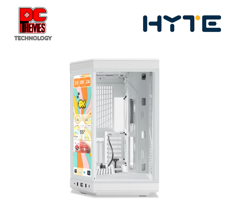 HYTE Y70 TG Touch Infinite Dual Chamber Mid-Tower Casing - Snow White