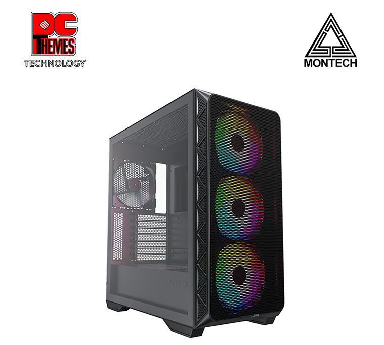 MONTECH AIR 903 MAX TEMPERED GLASS CASING - [BLACK]