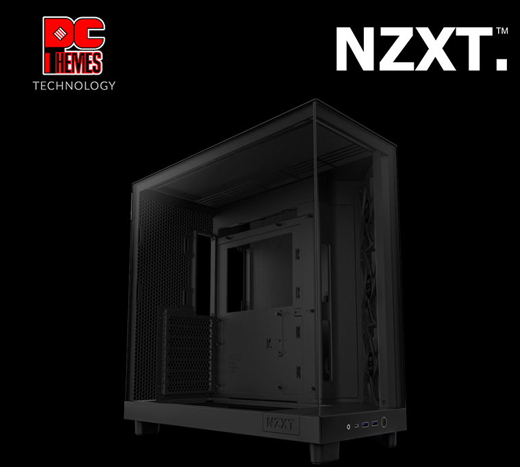 NZXT H6 Flow Tempered Glass Black Casing