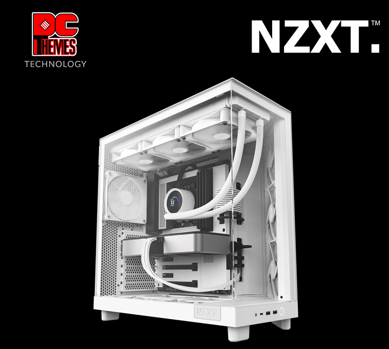 NZXT H6 Flow Tempered Glass White Casing