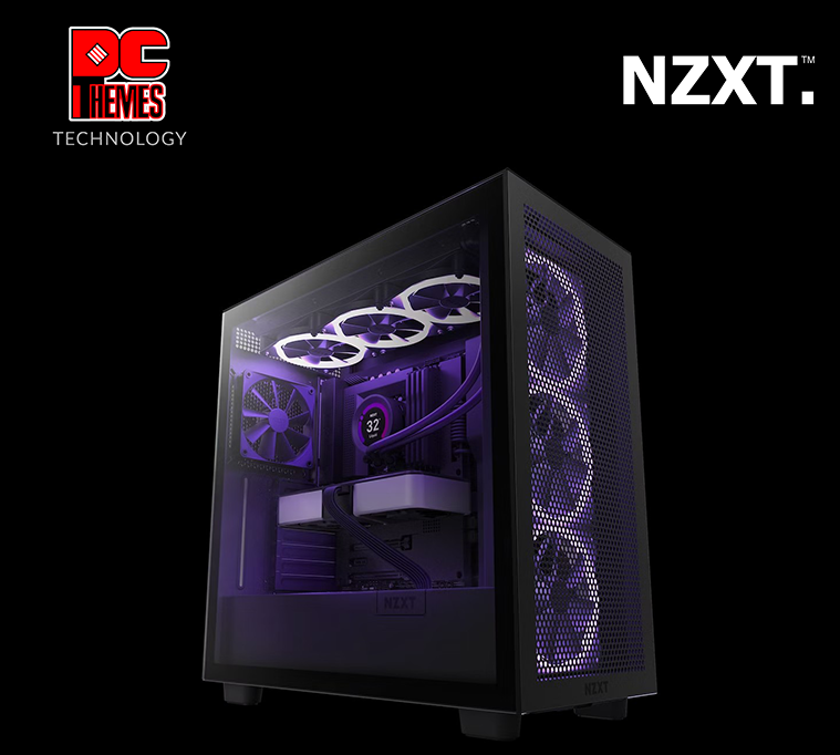 NZXT H7 Flow Tempered Glass Black Casing - UPC:815671019431