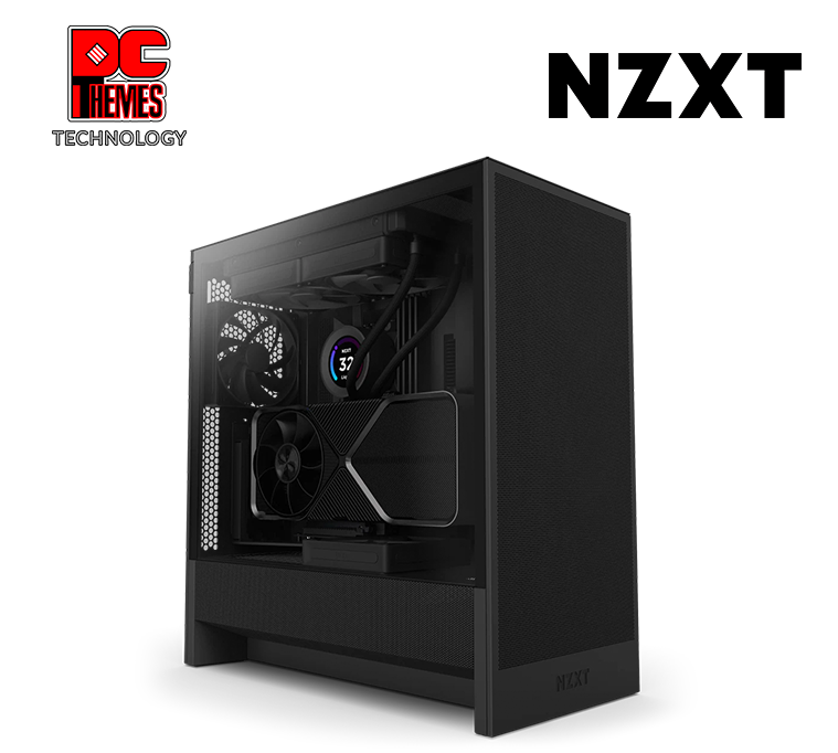NZXT H5 Flow Tempered Glass Casing (2024) - Black
