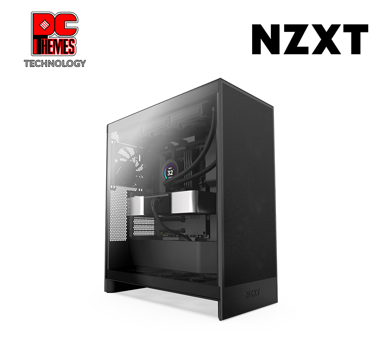 NZXT H7 Flow Tempered Glass Casing - Black