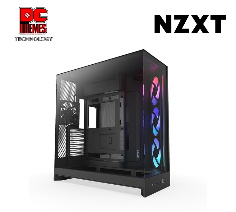 NZXT H9 Flow RGB Tempered Glass Casing - Black