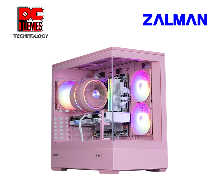 ZALMAN P30 V2 A-RGB Micro ATX Casing [Pink]