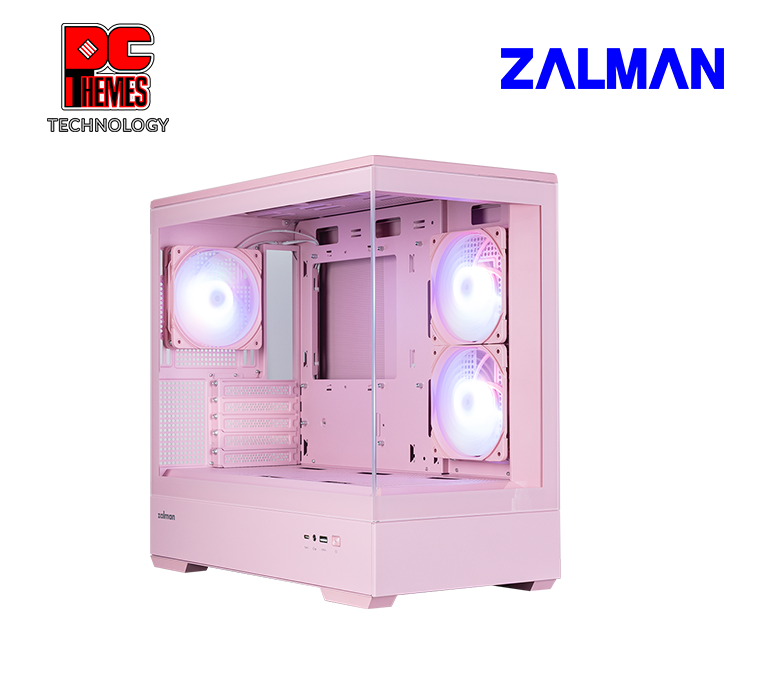ZALMAN P30 V2 A-RGB Micro ATX Casing [Pink]