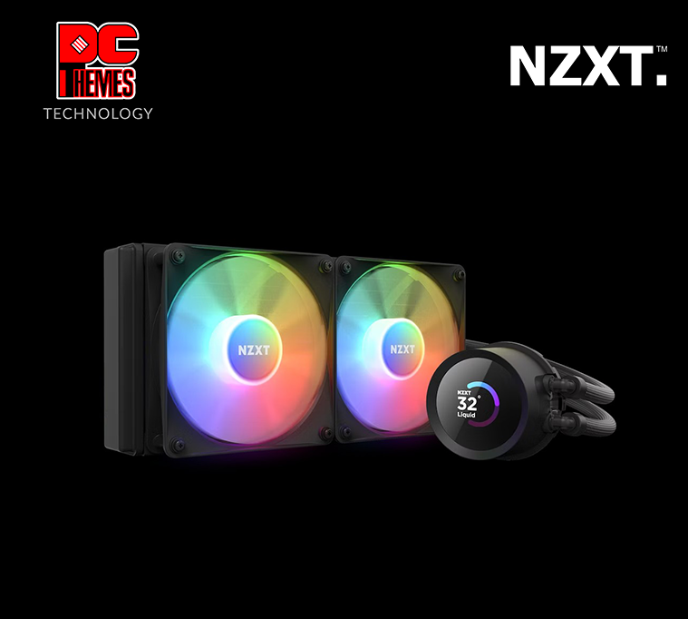 NZXT Kraken 240 RGB 240mm AIO Liquid Cooler with LCD Display and RGB Fans - [Black]