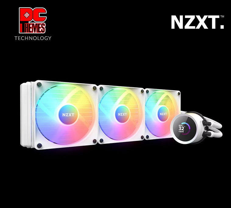 NZXT Kraken 360 RGB 360mm AIO Liquid Cooler with LCD Display and RGB Fans - [White]
