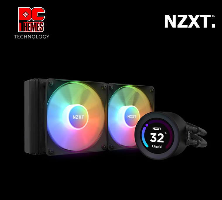 NZXT Kraken Elite 240 RGB 240mm AIO Liquid Cooler with LCD Display and RGB Fans - [Black]