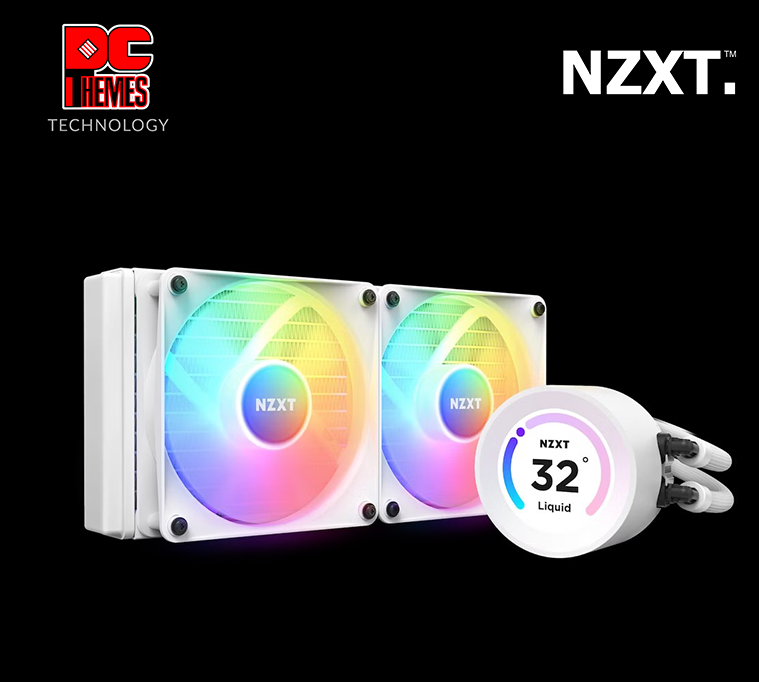 NZXT Kraken Elite 240 RGB 240mm AIO Liquid Cooler with LCD Display and RGB Fans - [White]
