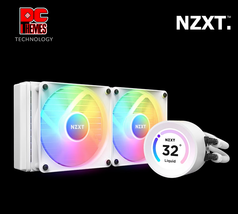 NZXT Kraken Elite 280 RGB 280mm AIO Liquid Cooler with LCD Display and RGB Fans - [White]