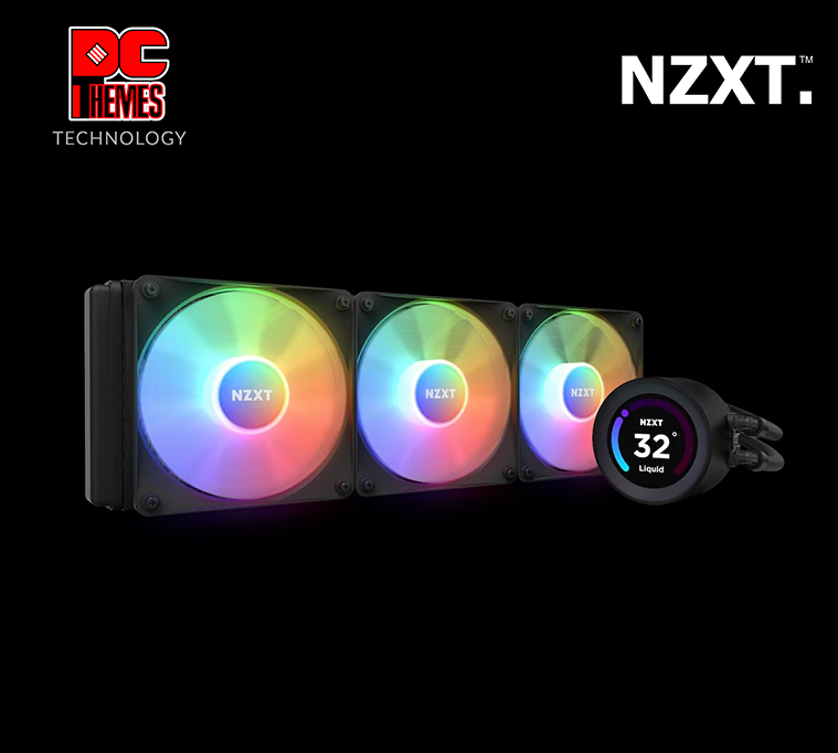 NZXT Kraken Elite 360 RGB 360mm AIO Liquid Cooler with LCD Display and RGB Fans - [Black]