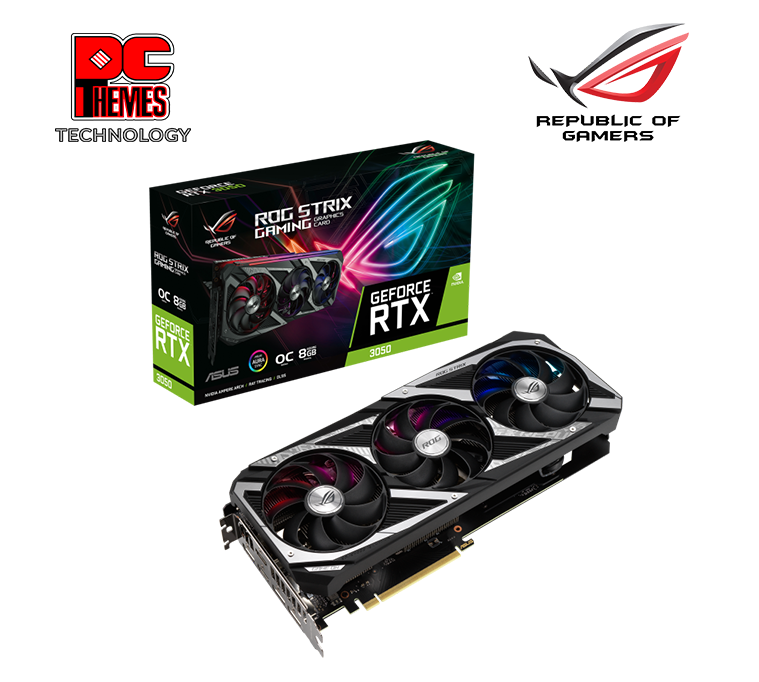 ASUS GeForce RTX™ 3050 ROG Strix Gaming 8GB OC Graphics Card