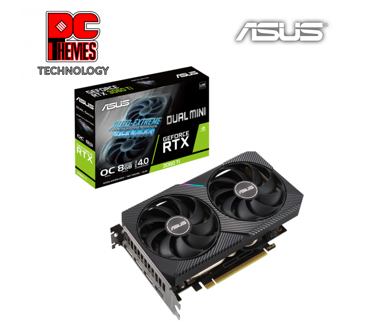 ASUS GeForce RTX™ 3060 Ti 8GB Dual Mini OC V2 Graphics Card