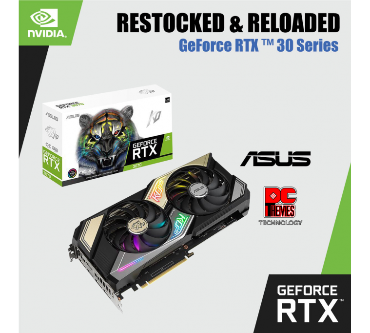 ASUS GeForce RTX™ 3070 KO Gaming 8GB OC V2 Graphics Card