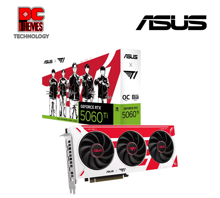 ASUS T1 GeForce RTX™ 5060 Ti 8GB GDDR7 OC Edition Graphics Card